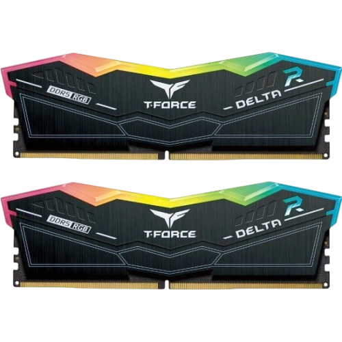 Оперативная память 64 Gb 6000 MHz Team Group T-FORCE DELTA RGB Black (FF3D564G6000HC38ADC01)