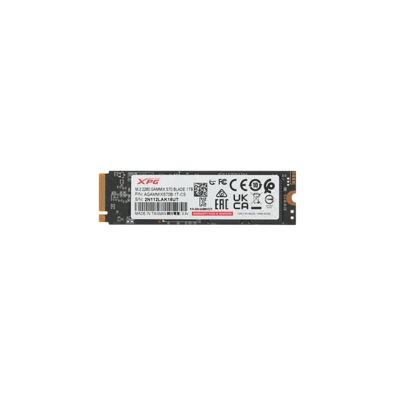 Твердотельный накопитель ADATA XPG 1000 Gb XPG GAMMIX S70 BLADE (AGAMMIXS70B-1T-CS)