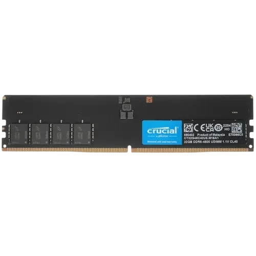 Оперативная память 32 Gb 4800 MHz CRUCIAL (CT32G48C40U5)