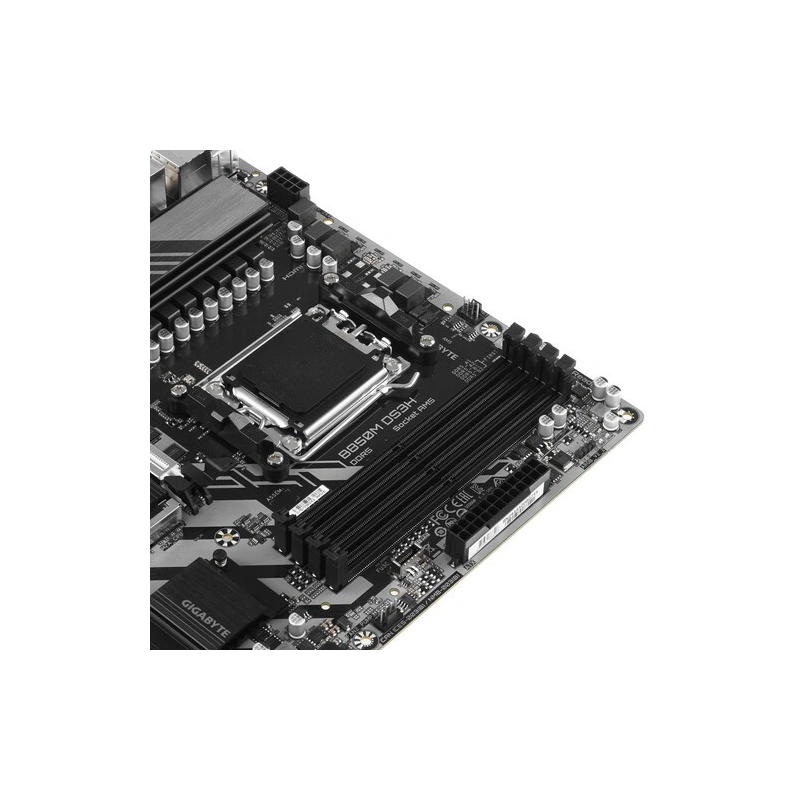 Материнская плата Gigabyte B850M DS3H документация, задняя планка