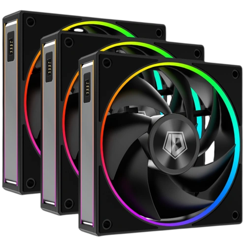 Комплект вентиляторов для корпуса ID-COOLING MF-1230-ARGB-K TRIO ARGB Black