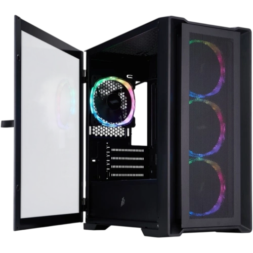 Компьютерный корпус 1STPLAYER TRILOBITE T4 MESH ARGB Black (T4-BK-4FS7)