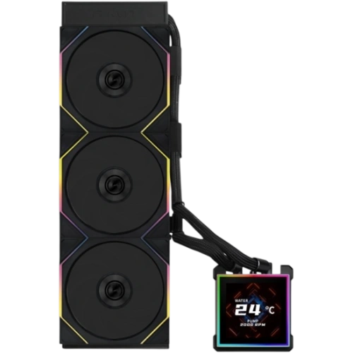 Система жидкостного охлаждения для процессора Lian Li HydroShift II LCD-S 360TL (GHS2LCDS36TB) Black (G89.GHS2LCDS36TB.R0)