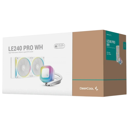 Система жидкостного охлаждения для процессора Deepcool LE240 PRO WH ARGB White