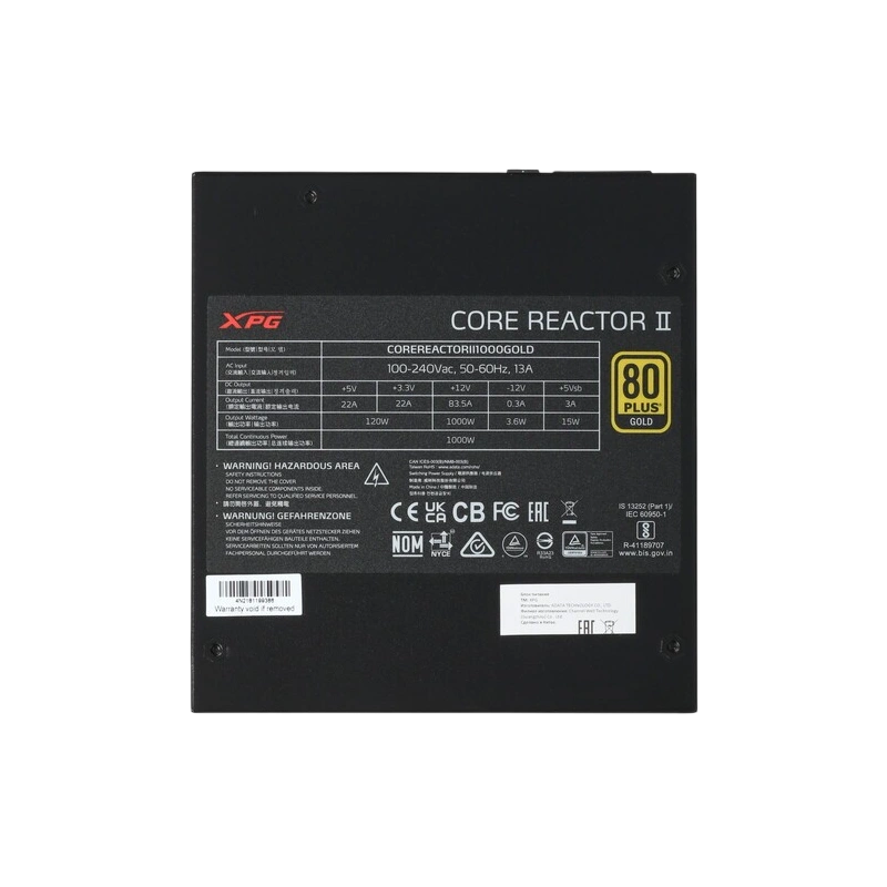 Блок питания ADATA XPG 1000W CORE REACTOR II 1000 (COREREACTORII1000G-BKCEU) 16 Pin (PCIe 5.0 Connector Cable Details)