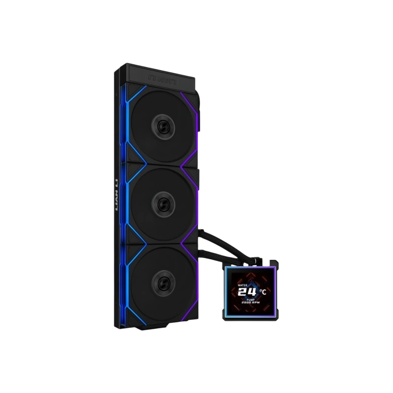 Система жидкостного охлаждения для процессора Lian Li HydroShift II LCD-S 360TL (GHS2LCDS36TB) Black (G89.GHS2LCDS36TB.R0)