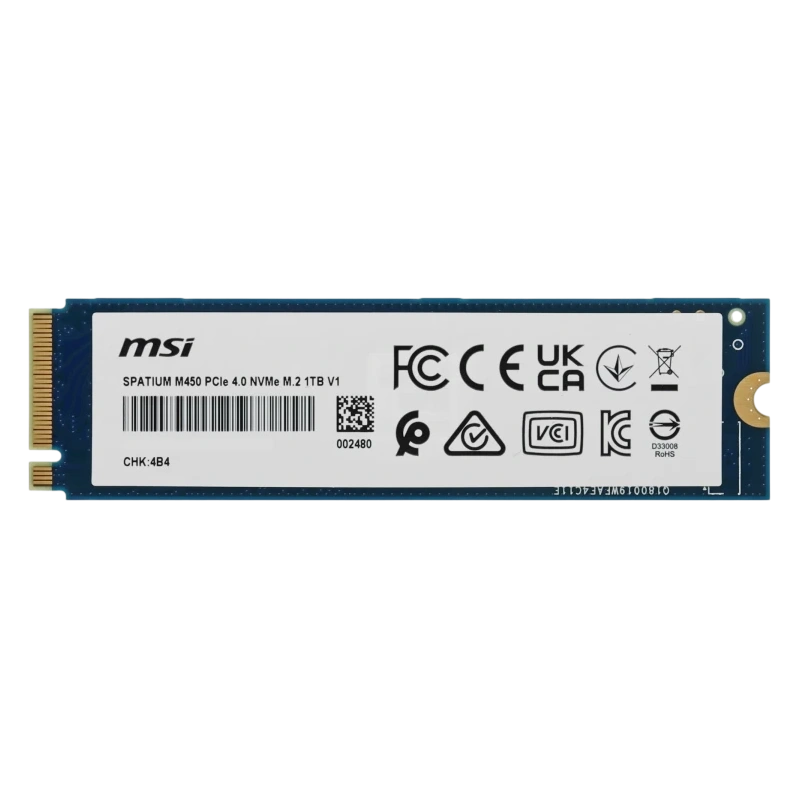 Твердотельный накопитель MSI 1000 Gb SPATIUM M450 (S78-440L0M0-P83)