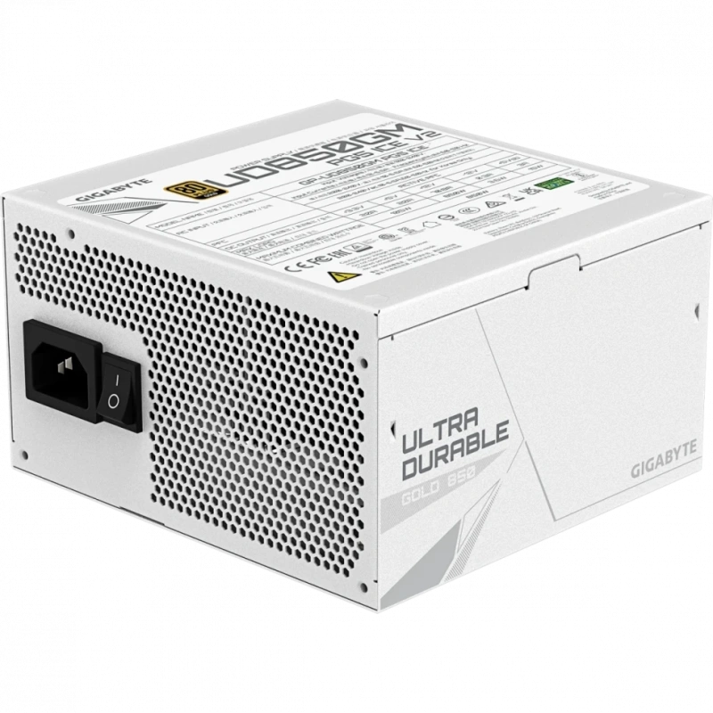 Блок питания Gigabyte 850W GP-UD850GM PG5 ICE 16 Pin (PCIe 5.0 Connector Cable Details) документация, кабельные стяжки, комплект кабелей, комплект крепежа