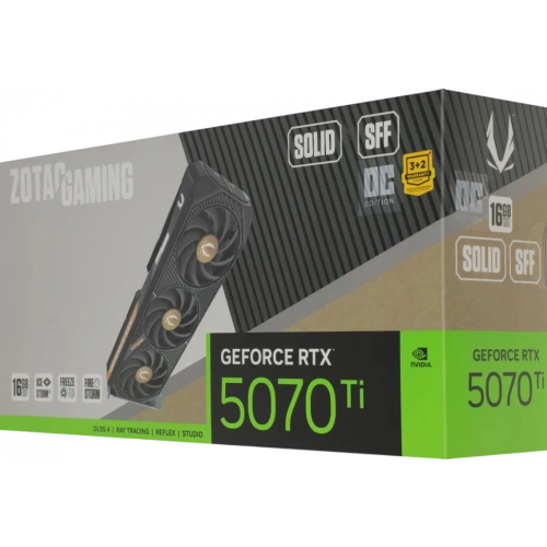 Видеокарта ZOTAC (ZT-B50710J3-10P) GeForce RTX 5070 Ti 16GB SOLID SFF OC