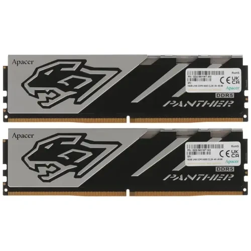 Оперативная память 32 Gb 6000 MHz Apacer Panther OC Black/White (AH5U32G60C6227BAA-2)