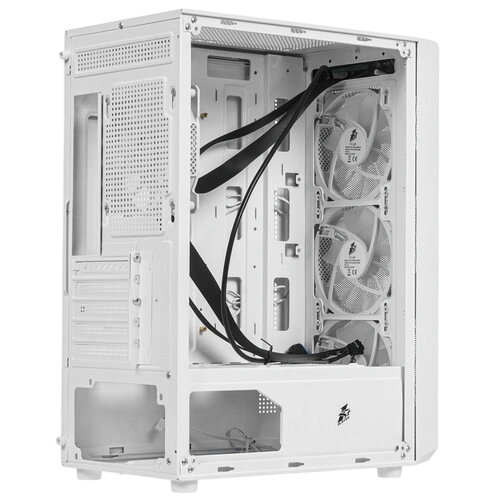Компьютерный корпус 1STPLAYER FD3-M LED White (FD3-M-WH-4F1-W)