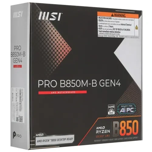 Материнская плата MSI PRO B850M-B GEN4