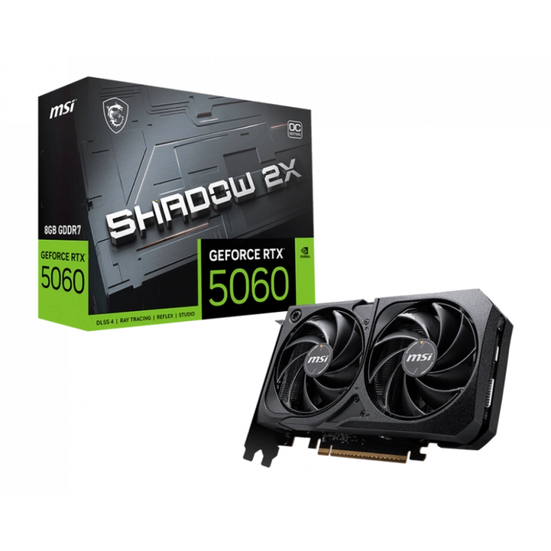 Видеокарта MSI (G5060-8S2C) GeForce RTX 5060 8G SHADOW 2X OC