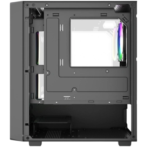 Компьютерный корпус Powercase Mistral SM07 TG ARGB Black (CMMSM07B-A3)