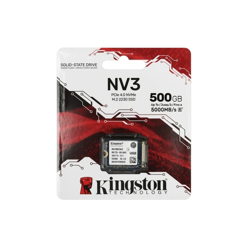Твердотельный накопитель Kingston 500 Gb NV3 (SNV3SM3/500G) BOX