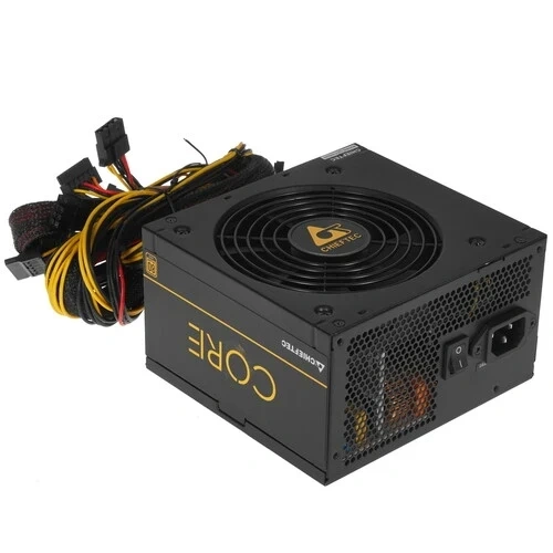 Блок питания Chieftec 600W CORE (BBS-600S-Bulk) OEM документация, комплект крепежа
