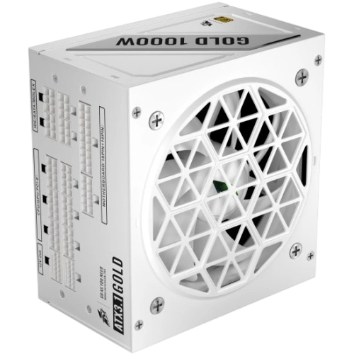 Блок питания 1STPLAYER 1000W NGDP Gold White (HA-1000BA4-WH) 16 Pin (PCIe 5.0 Connector Cable Details) документация, кабельные стяжки, комплект кабелей, комплект крепежа