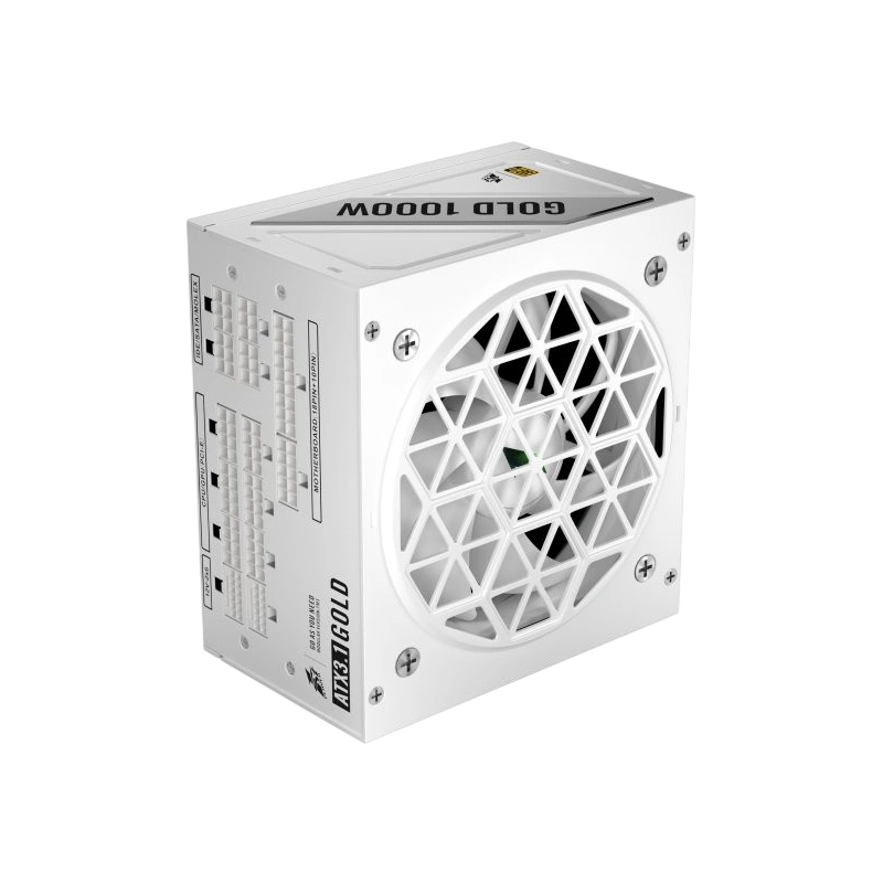 Блок питания 1STPLAYER 1000W NGDP Gold White (HA-1000BA4-WH) 16 Pin (PCIe 5.0 Connector Cable Details) документация, кабельные стяжки, комплект кабелей, комплект крепежа