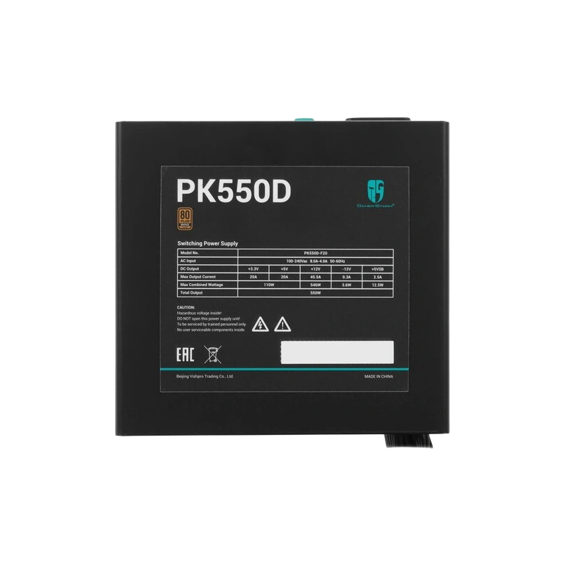 Блок питания Deepcool 550W PF550 (R-PF550D-HA0B-WDEU) документация, комплект крепежа