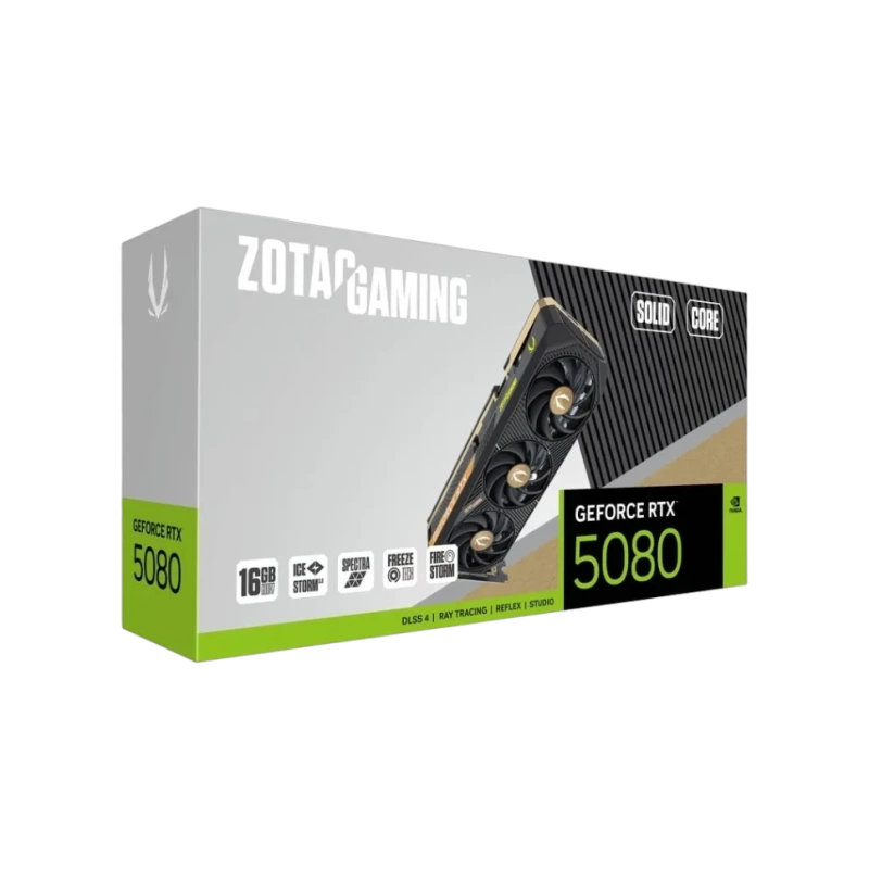Видеокарта ZOTAC (ZT-B50800D2-10P) GeForce RTX 5080 16GB SOLID CORE