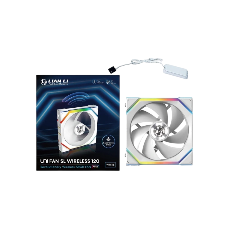Вентилятор для корпуса Lian Li UNI FAN SL WIRELESS 120 ARGB White 12SL1W1W (G99.12SL1W1W.R0)