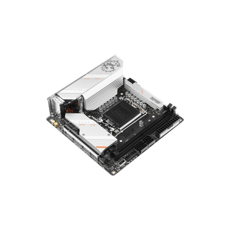 Материнская плата MSI MPG B760I EDGE WIFI антенна Wi-Fi, документация, кабель SATA, комплект наклеек, крепеж для разъема M.2, удлинитель для RGB