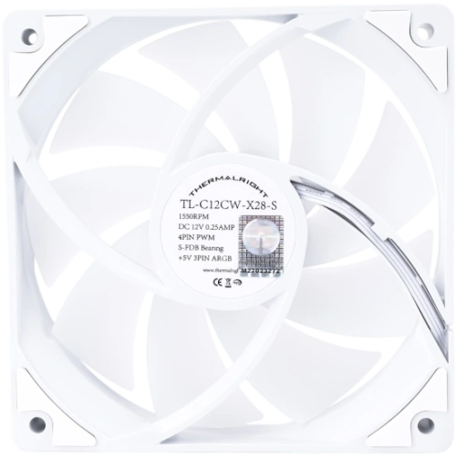 Вентилятор для корпуса Thermalright TL-C12CW-X28-S ARGB White (TRTLC12CWX28S)