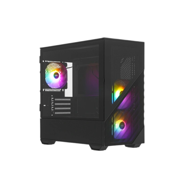 Компьютерный корпус 1STPLAYER DK D7 LED Black (D7-BK-3F1)