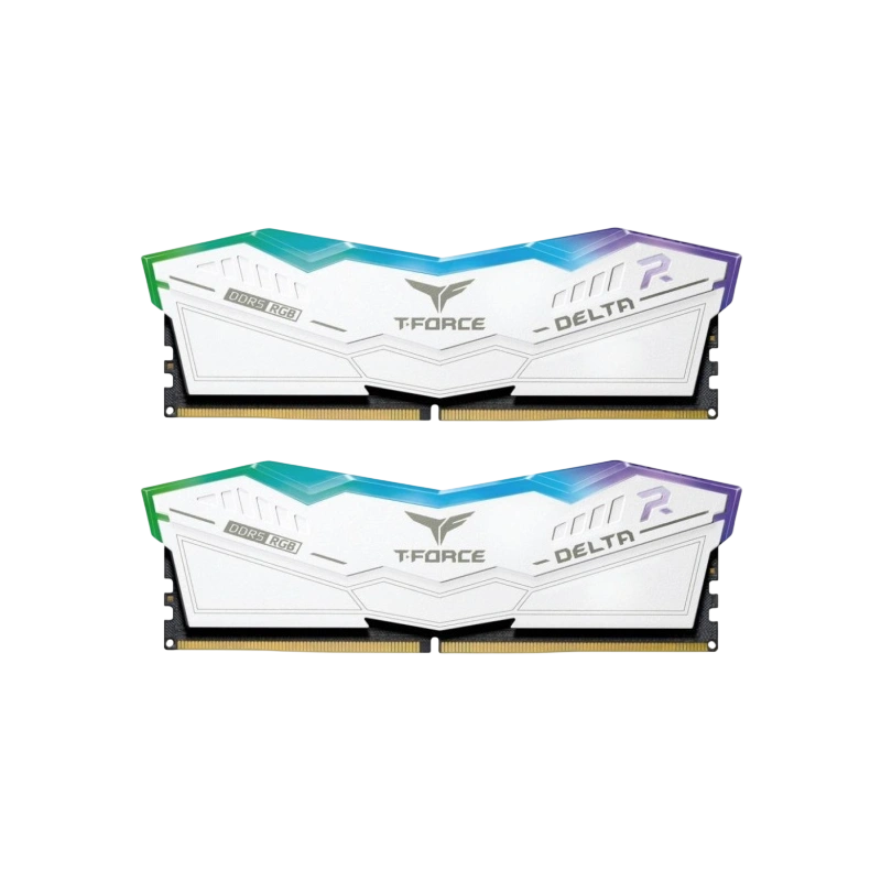 Оперативная память 32 Gb 7200 MHz Team Group T-FORCE DELTA RGB White (FF4D532G7200HC34ADC01)