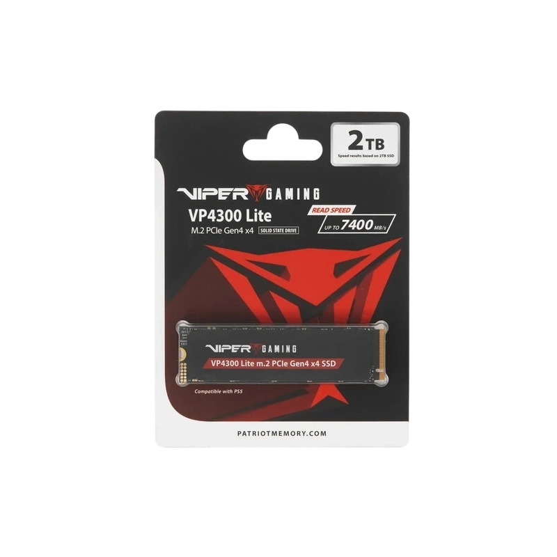 Твердотельный накопитель Patriot 2000 Gb VIPER (VP4300L2TBM28H) PCIE GEN4 BOX