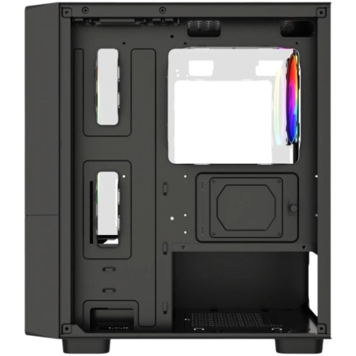 Компьютерный корпус Powercase Mistral Micro A15B FRGB Black (CMMA15B-L3)