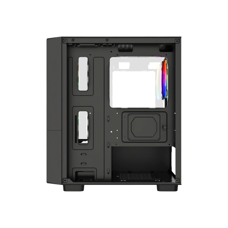 Компьютерный корпус Powercase Mistral Micro A15B FRGB Black (CMMA15B-L3)