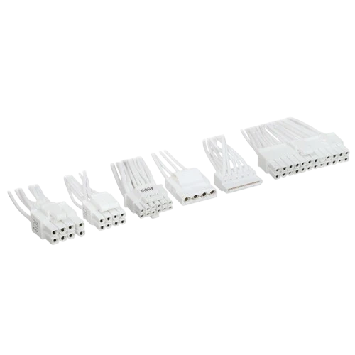 Блок питания Deepcool 750W PN750M White (R-PN750M-FC0W-WGEU) 16 Pin (PCIe 5.0 Connector Cable Details) документация, комплект кабелей, комплект крепежа