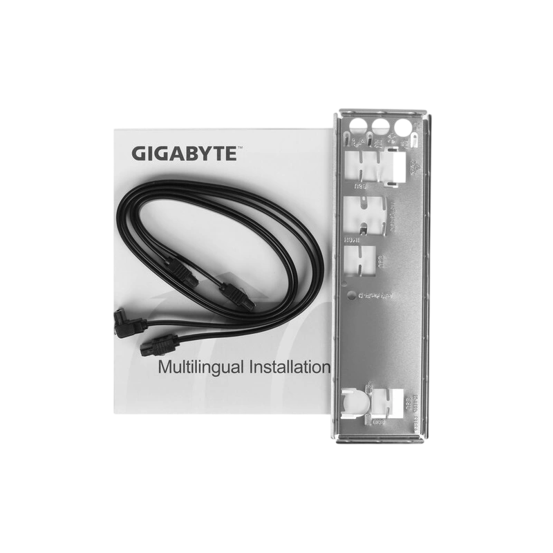 Материнская плата Gigabyte A620M H x кабель SATA, документация, задняя планка