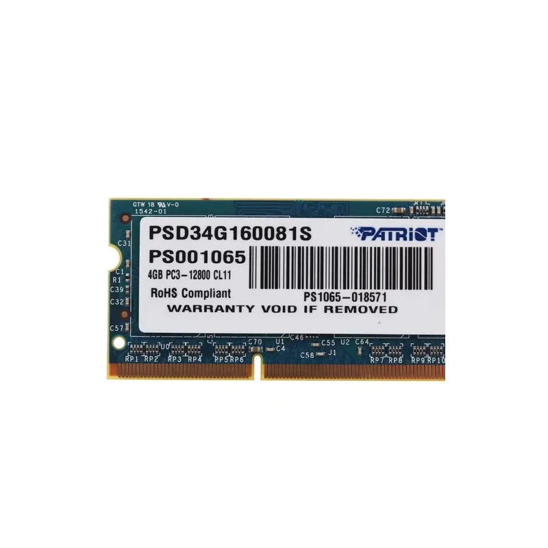 Оперативная память 4 Gb 1600 MHz PATRIOT SL (PSD34G160081S)