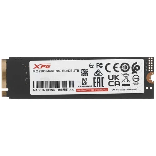 Твердотельный накопитель ADATA XPG 2000 Gb MARS 980 BLADE (SMAR-980B-2TCS)