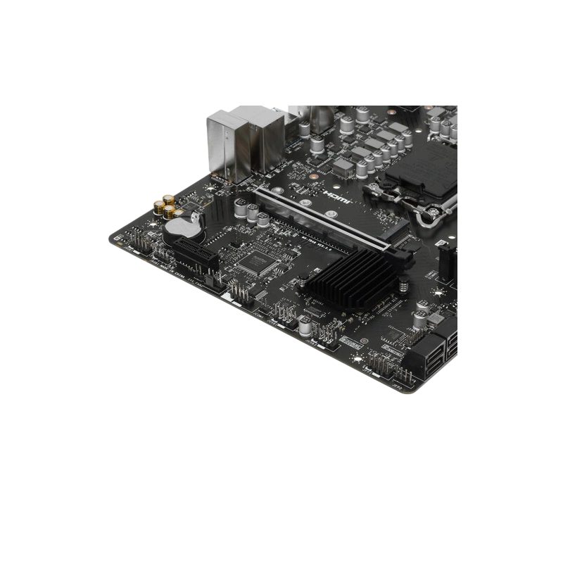 Материнская плата MSI PRO B760M-E документация, задняя планка, кабель SATA, крепеж для разъема M.2