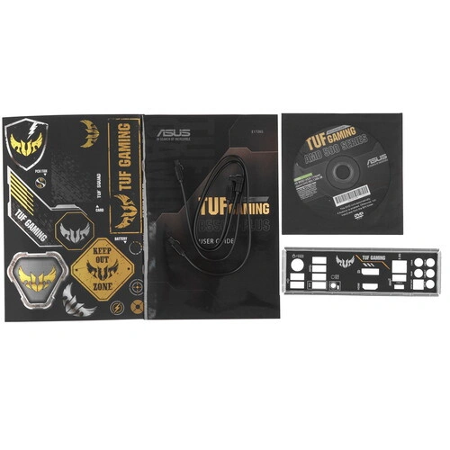 Материнская плата ASUS TUF GAMING B550M-PLUS 2 x кабель SATA, диск с ПО, документация, задняя планка, комплект наклеек