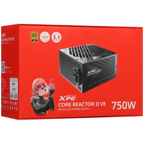Блок питания ADATA XPG 750W CORE REACTOR II VE 750 (COREREACTORIIVE750G-BKCEU) 16 Pin (PCIe 5.0 Connector Cable Details)