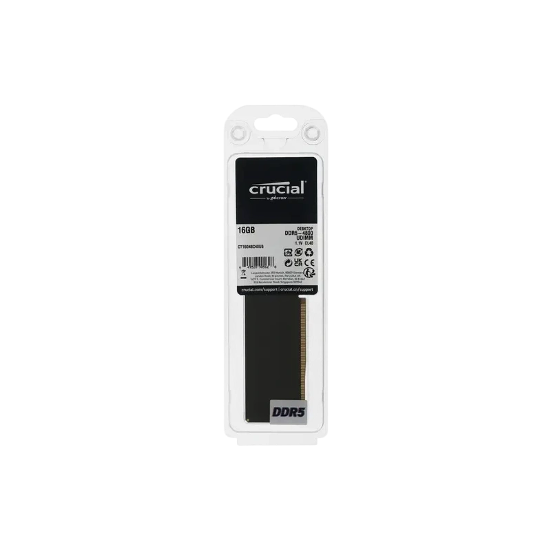 Оперативная память 16 Gb 4800 MHz CRUCIAL (CT16G48C40U5)