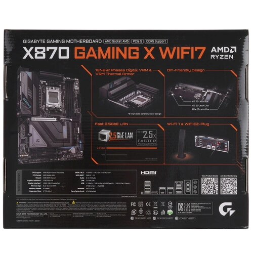 Материнская плата Gigabyte X870 GAMING X WIFI7