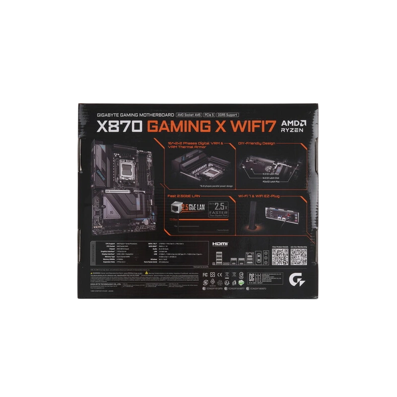 Материнская плата Gigabyte X870 GAMING X WIFI7
