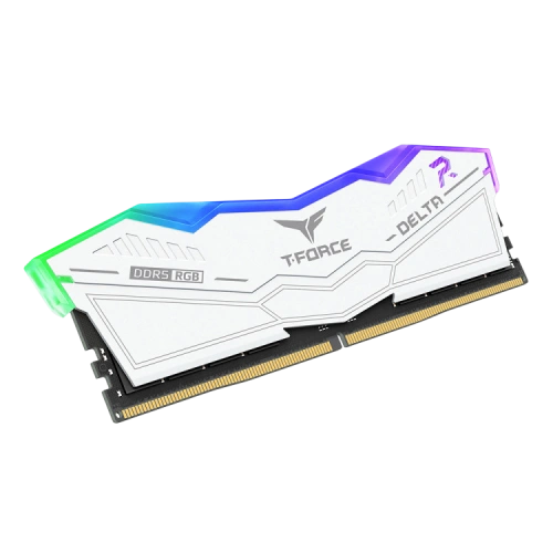 Оперативная память 64 Gb 6000 MHz Team Group T-FORCE DELTA RGB White (FF4D564G6000HC38GDC01)