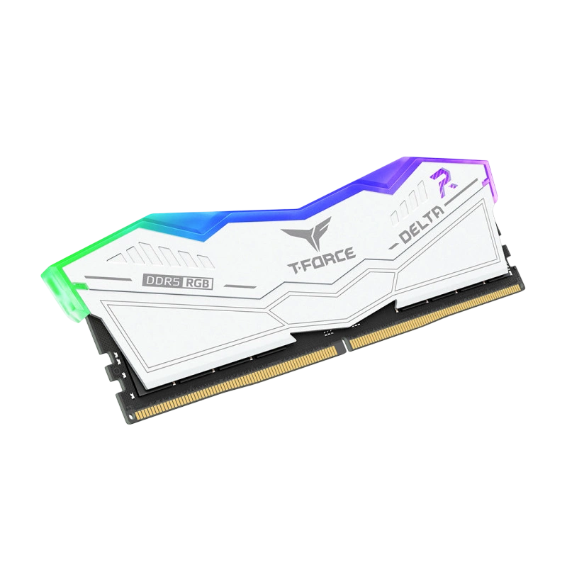 Оперативная память 64 Gb 6000 MHz Team Group T-FORCE DELTA RGB White (FF4D564G6000HC38GDC01)