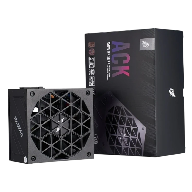 Блок питания 1STPLAYER 750W ACK BRONZE Black (HA-750AA2) 16 Pin (PCIe 5.0 Connector Cable Details)
