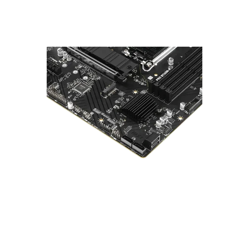 Материнская плата MSI PRO B760M-P документация, задняя планка, кабель SATA, крепеж для разъема M.2