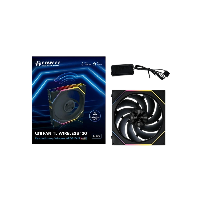 Вентилятор для корпуса Lian Li UNI FAN TL WIRELESS 120 12TL1W1B BLACK (G99.12TL1W1B.R0)