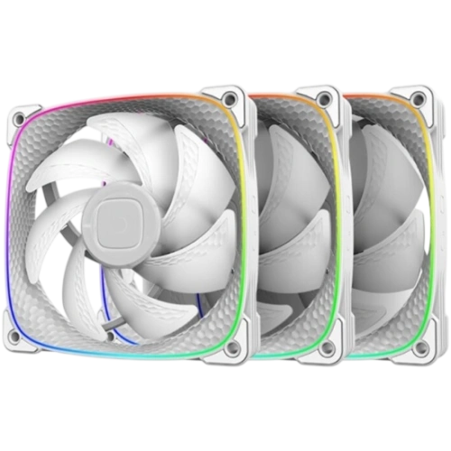 Комплект вентиляторов для корпуса Geometric Future Squama 2503W 5V ARGB White (1F2503W312001) (GF_SQM-2503W-TP)