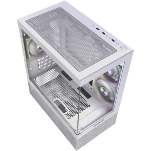Компьютерный корпус Powercase Vision Micro M2 TG ARGB White (CVMWM2-A3)