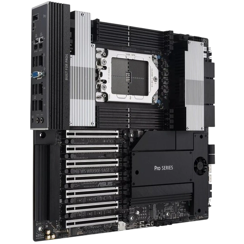 Материнская плата ASUS PRO WS WRX90E-SAGE SE (90MB1FW0-M0EAY0) 2 x адаптер CPU 8-pin на PCIe 8-pin, 4 x кабель SATA, Q-коннектор, документация, кабель mini DisplayPort - DisplayPort x2ещё